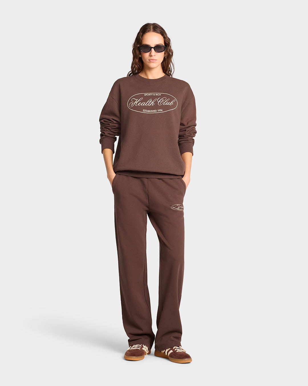 Sporty & Rich Oval Health Straight Sweatpants