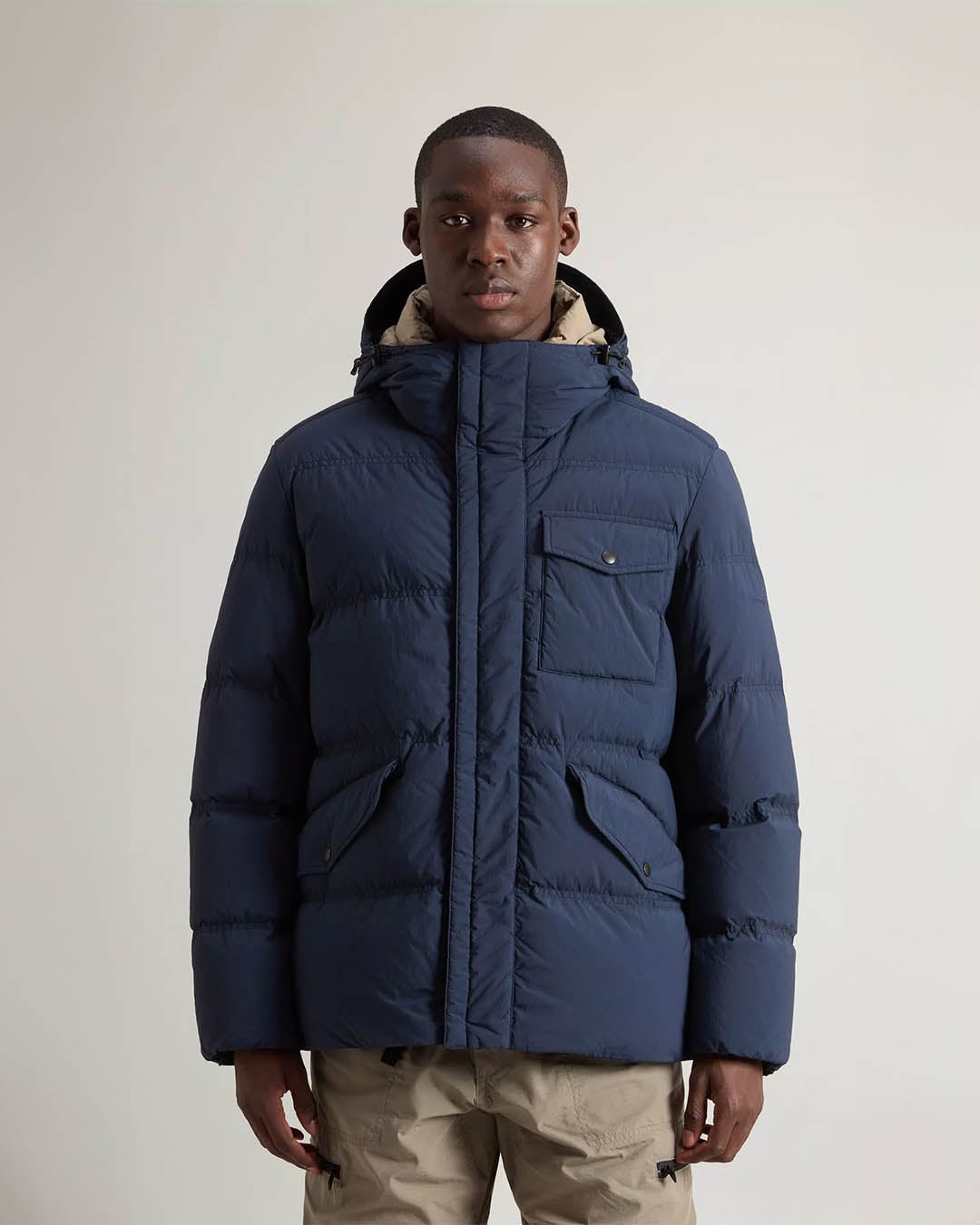 Woolrich Garment Dyed Puffer Jacket