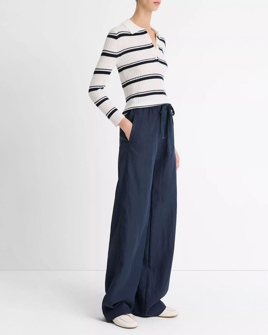 Vince Mid Rise Utility Drawstring Pant