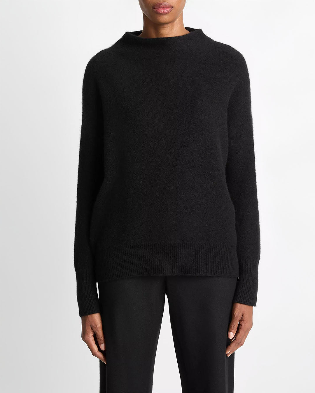 Vince Plush Cashmere Funnel-Neck Sweater