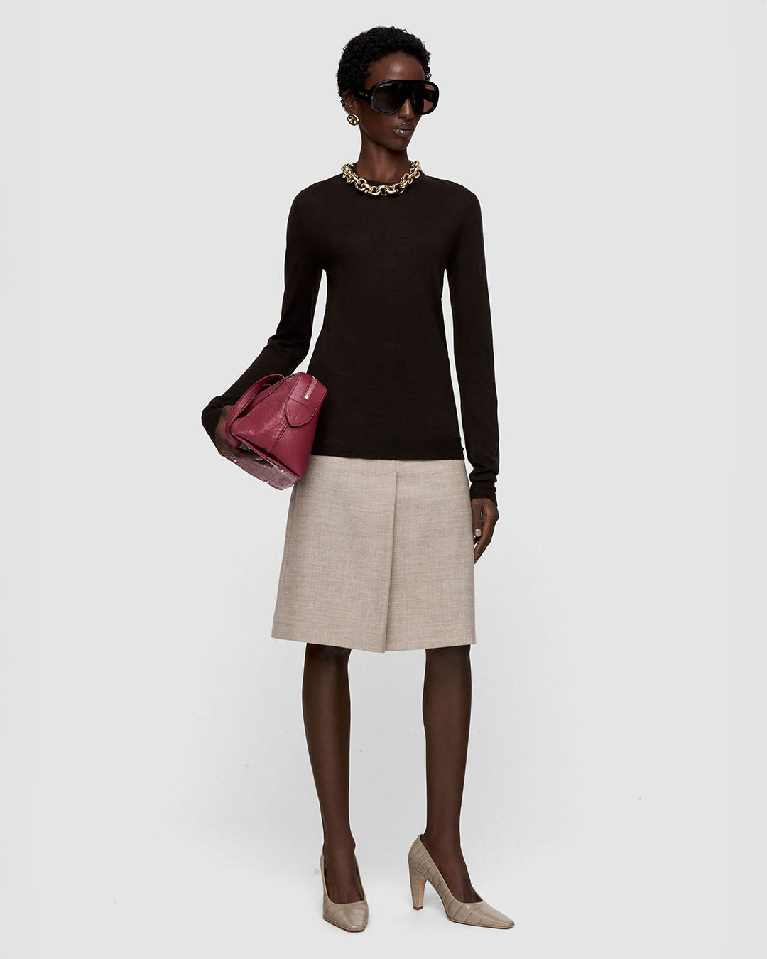 Joseph Cashair Round Neck Jumper