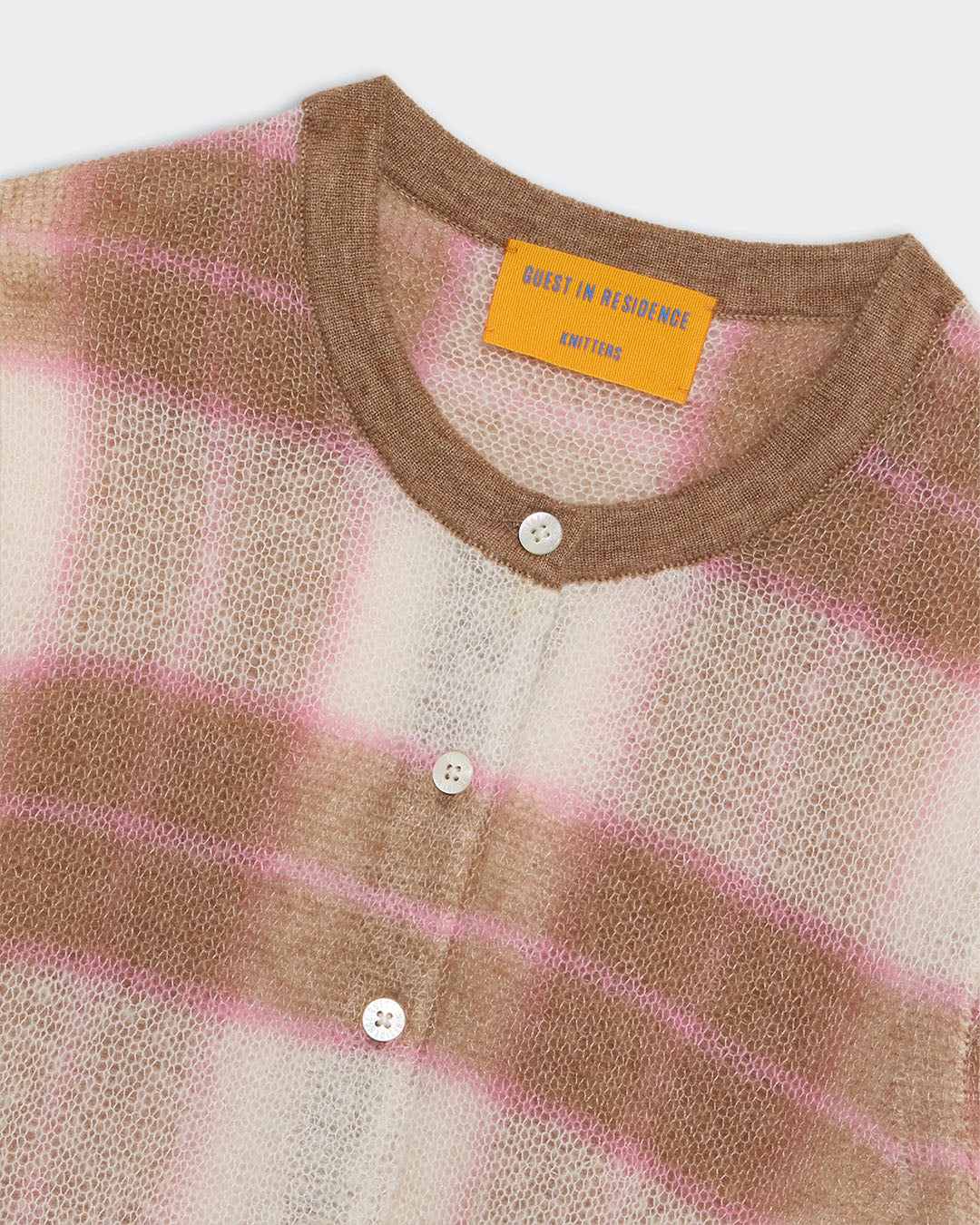Guest In Residence Shadow Plaid Cardigan