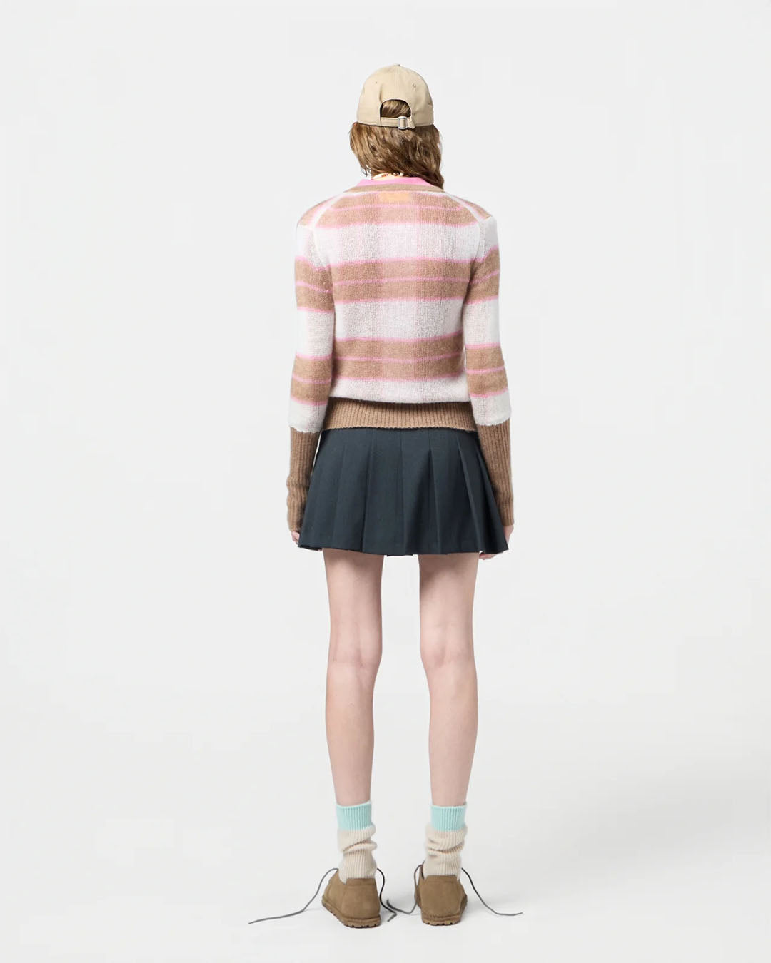 Guest In Residence Shadow Plaid Cardigan