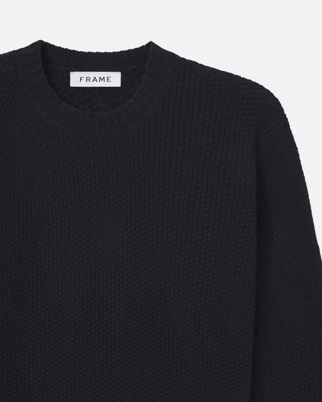 Frame Wool Cashmere Textured Sweater