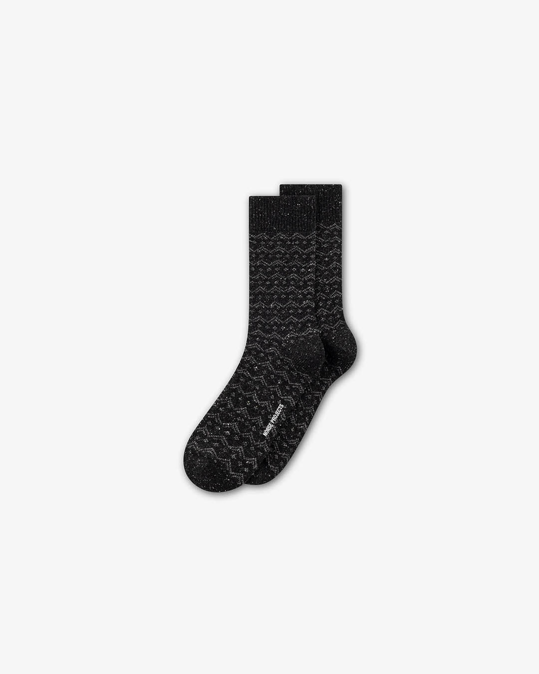 Norse Projects Bykle Neps Wool Fairisle Sock