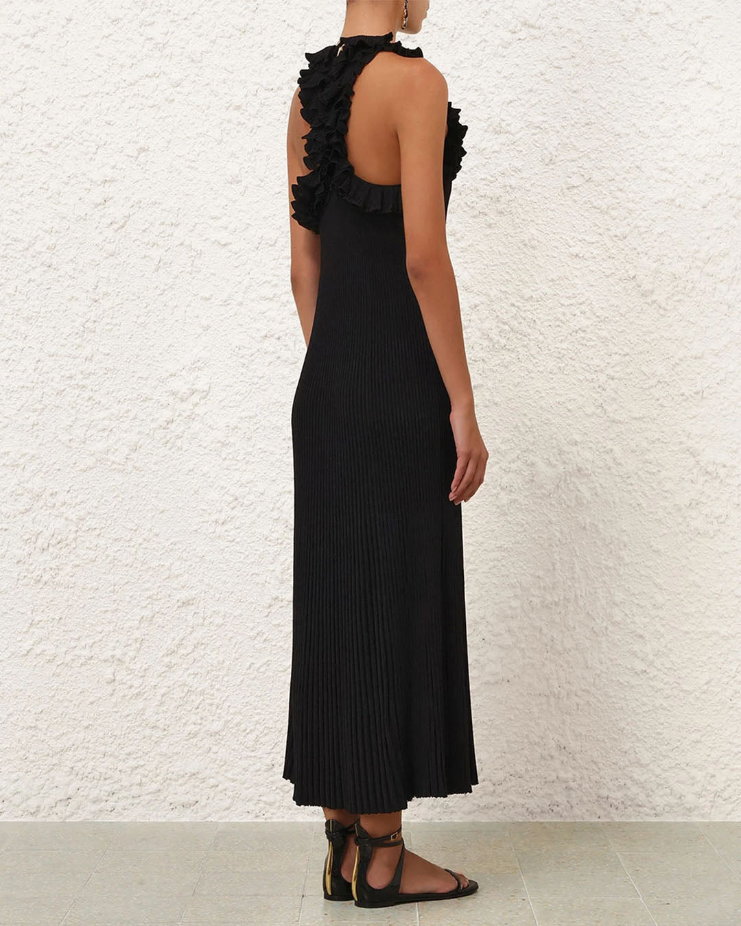 Zimmermann Luna Ruffle Midi Dress