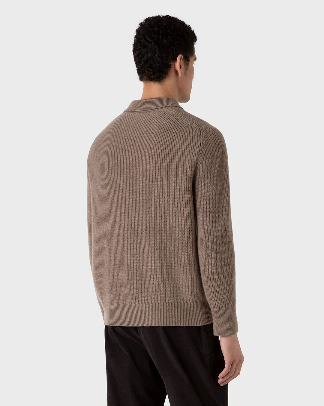 Sunspel Ribbed Polo Neck