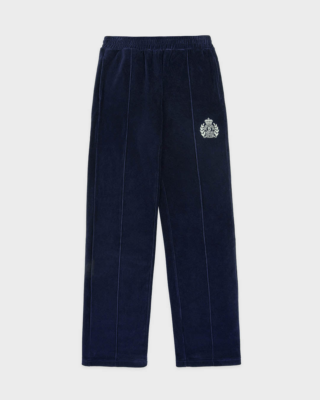 Sporty & Rich NY Crest Velour Track Pants