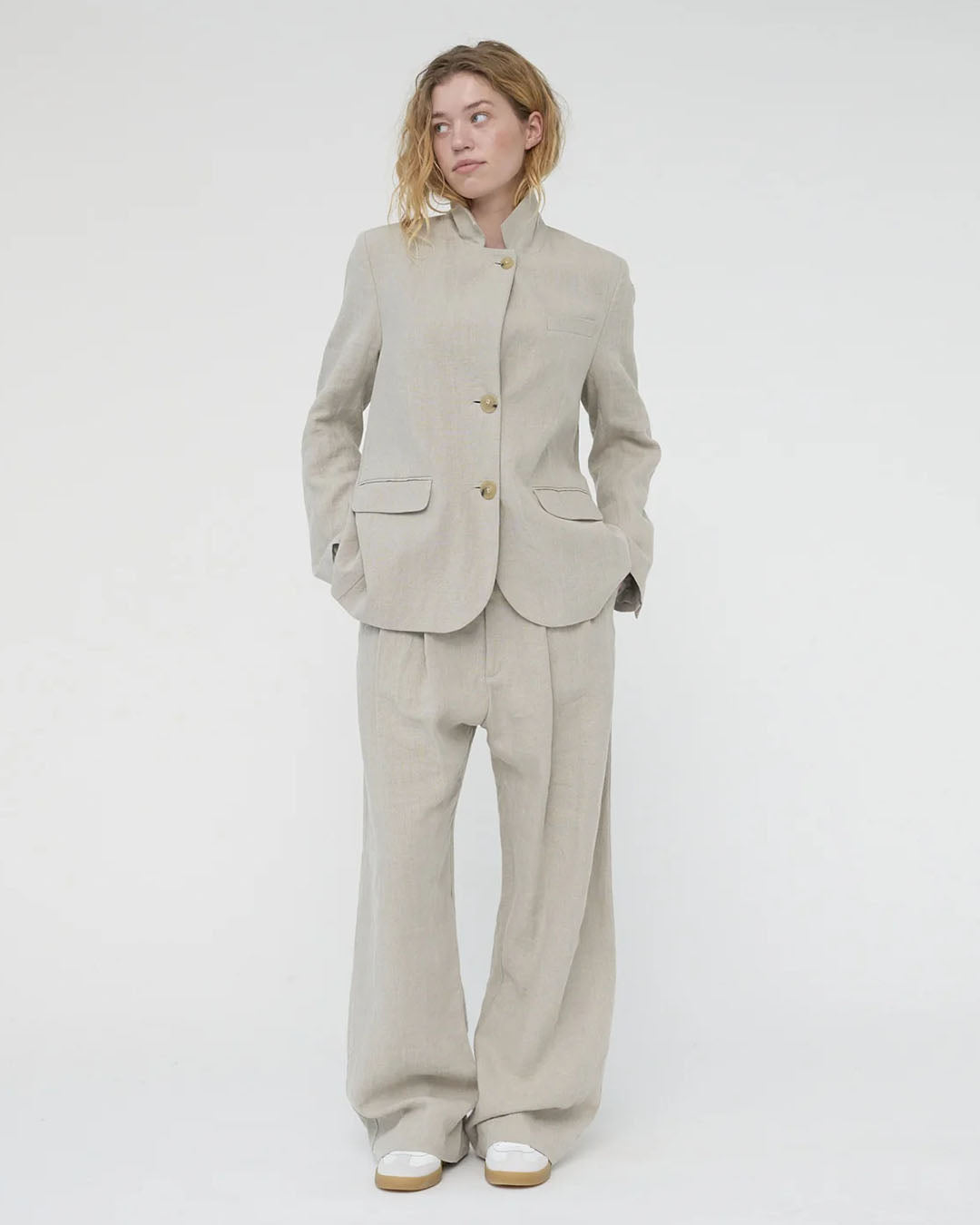 AF Agger Linen Straight Blazer