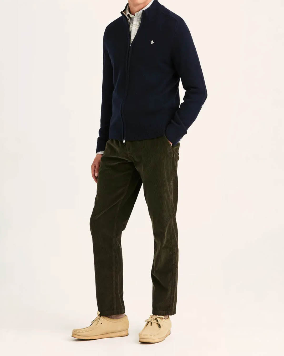 Morris Hertford Zip Cardigan