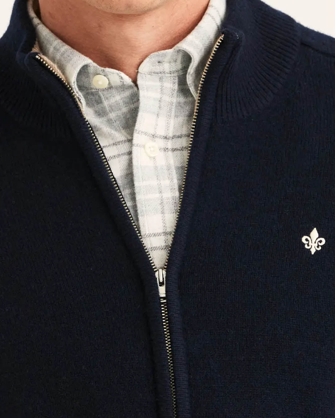 Morris Hertford Zip Cardigan