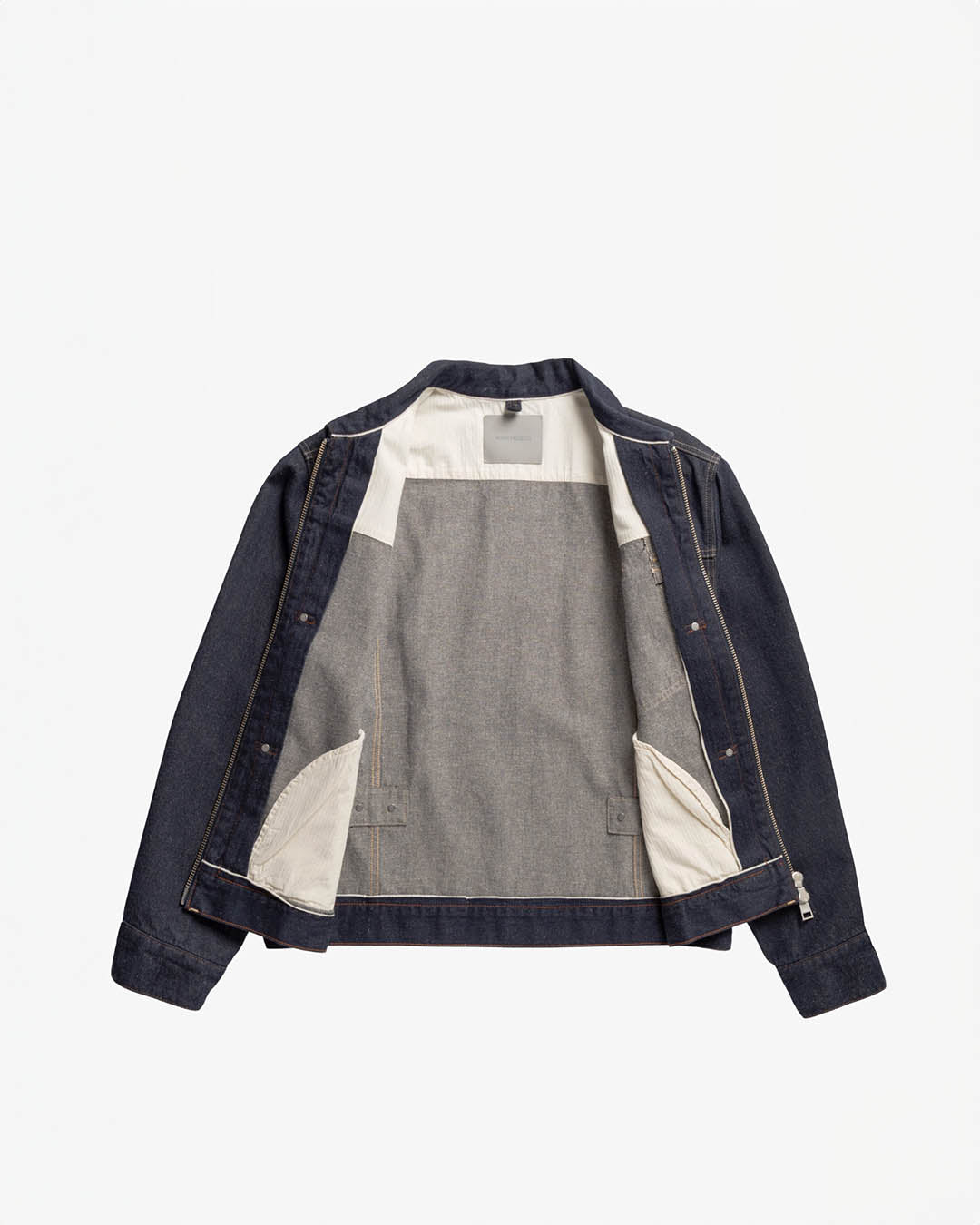Norse Projects Svendborg broken twill cotton linen denim jacket