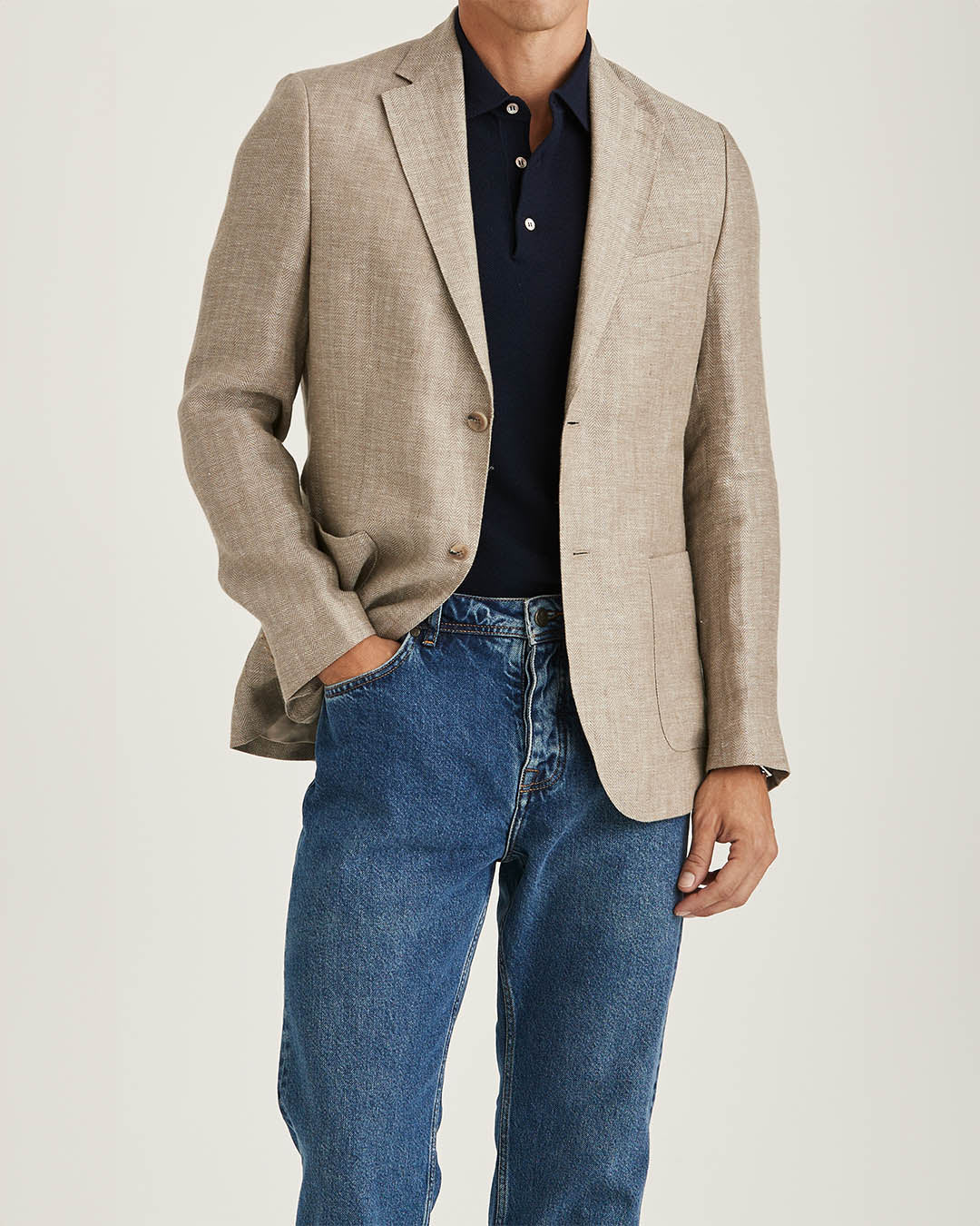 Morris Linen Herringbone Jacket