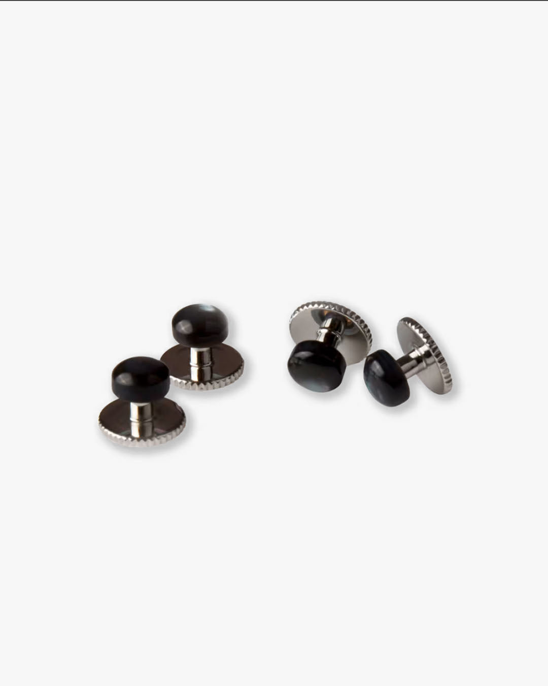 Stenströms Black Mother of Pearl Shirt Studs