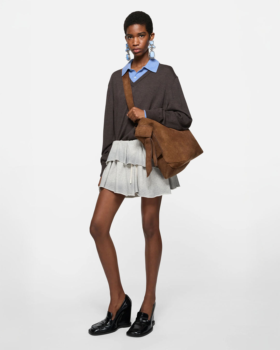 Acne Studios Musubi Suede Midi Bag