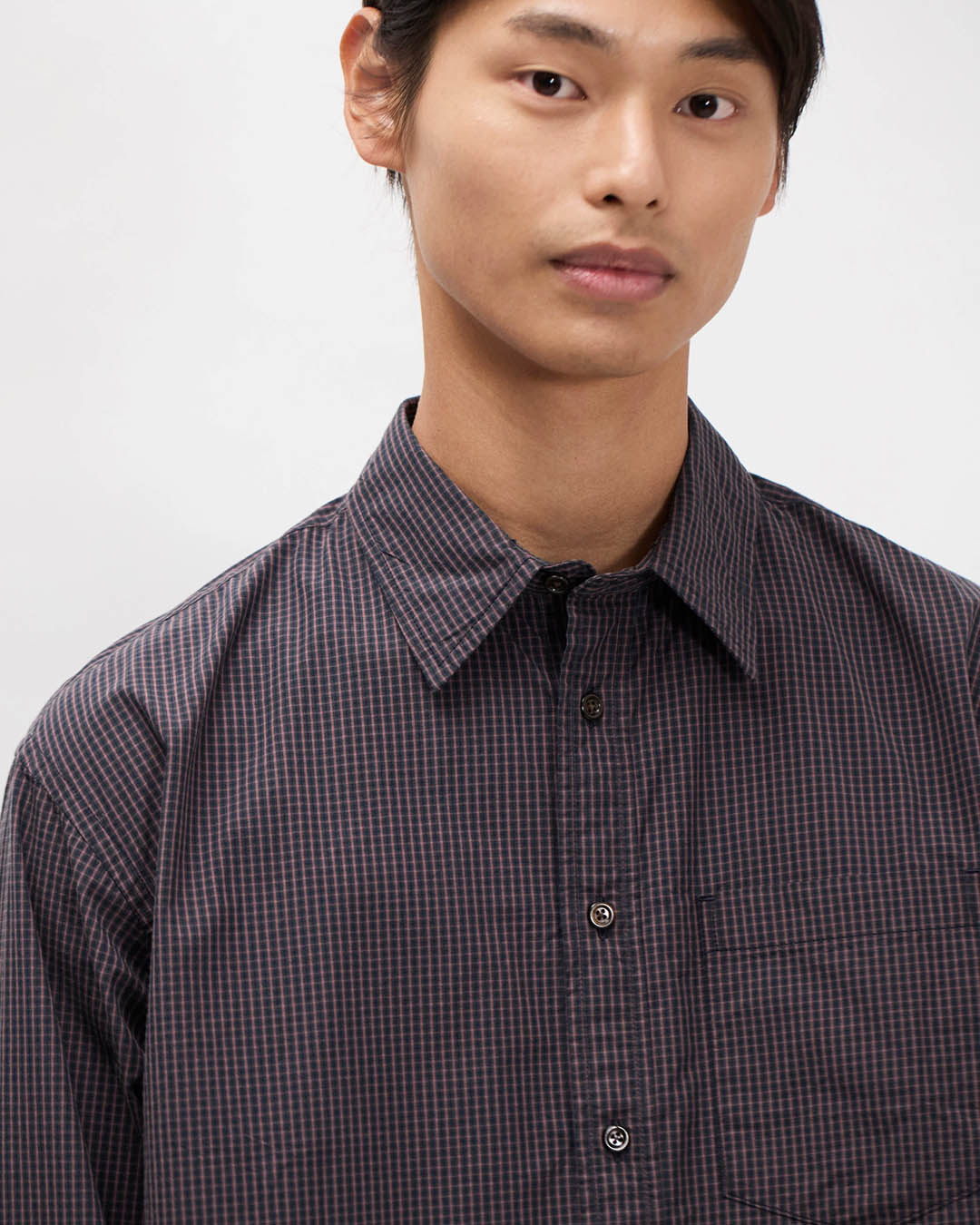 Norse Projects Espevik check oversized shirt