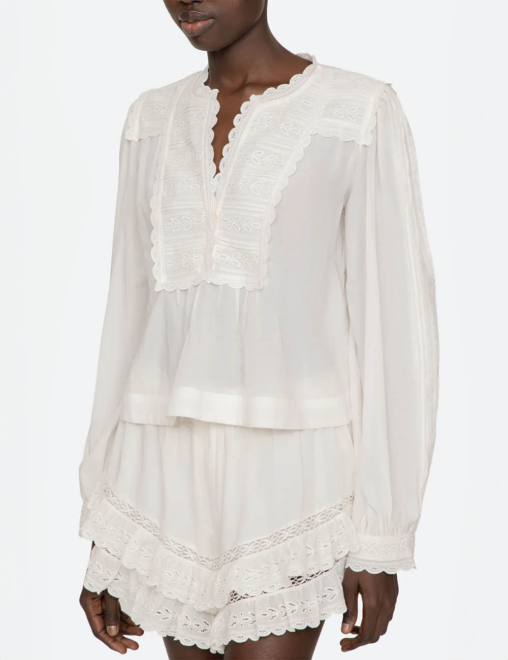 Sea New York Eliza Solid L/SLV Top
