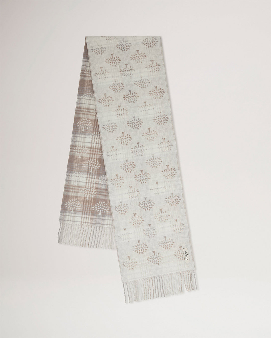 Mulberry Mulberry Heritage Check & Tree Scarf