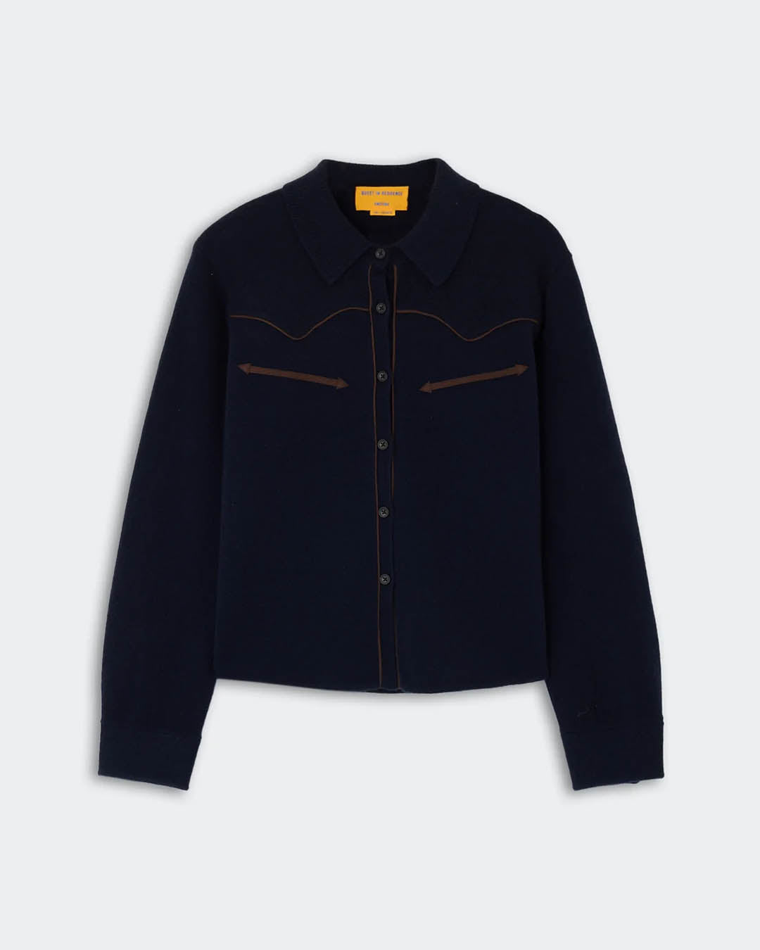 Guest In Residence Cropped Western Shirt