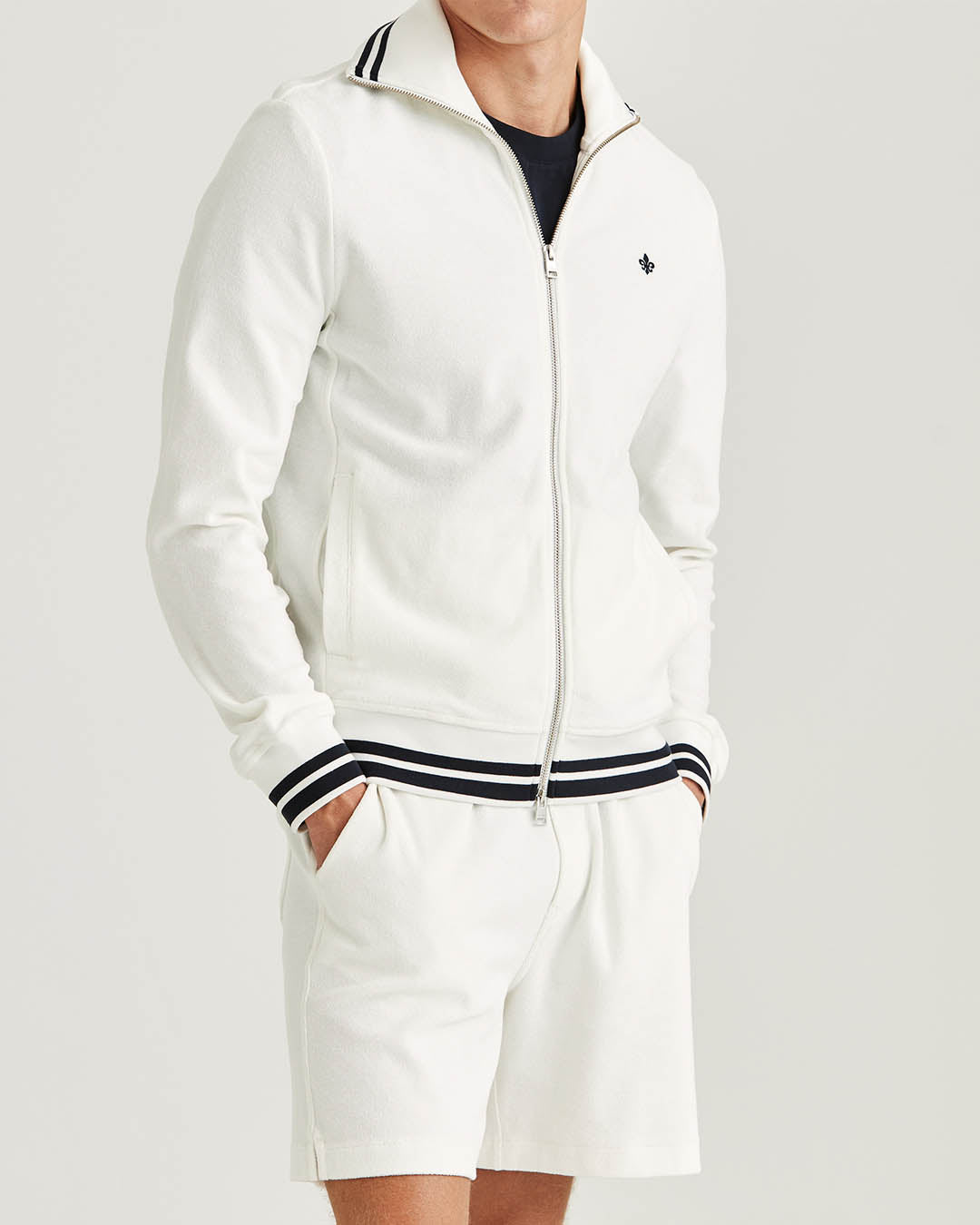 Morris Reedford Terry Zip Cardigan