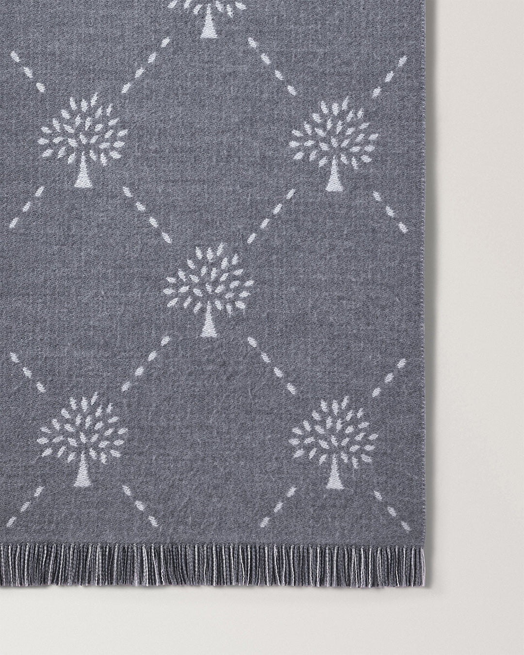 Mulberry Diamond Tree Jacquard Scarf