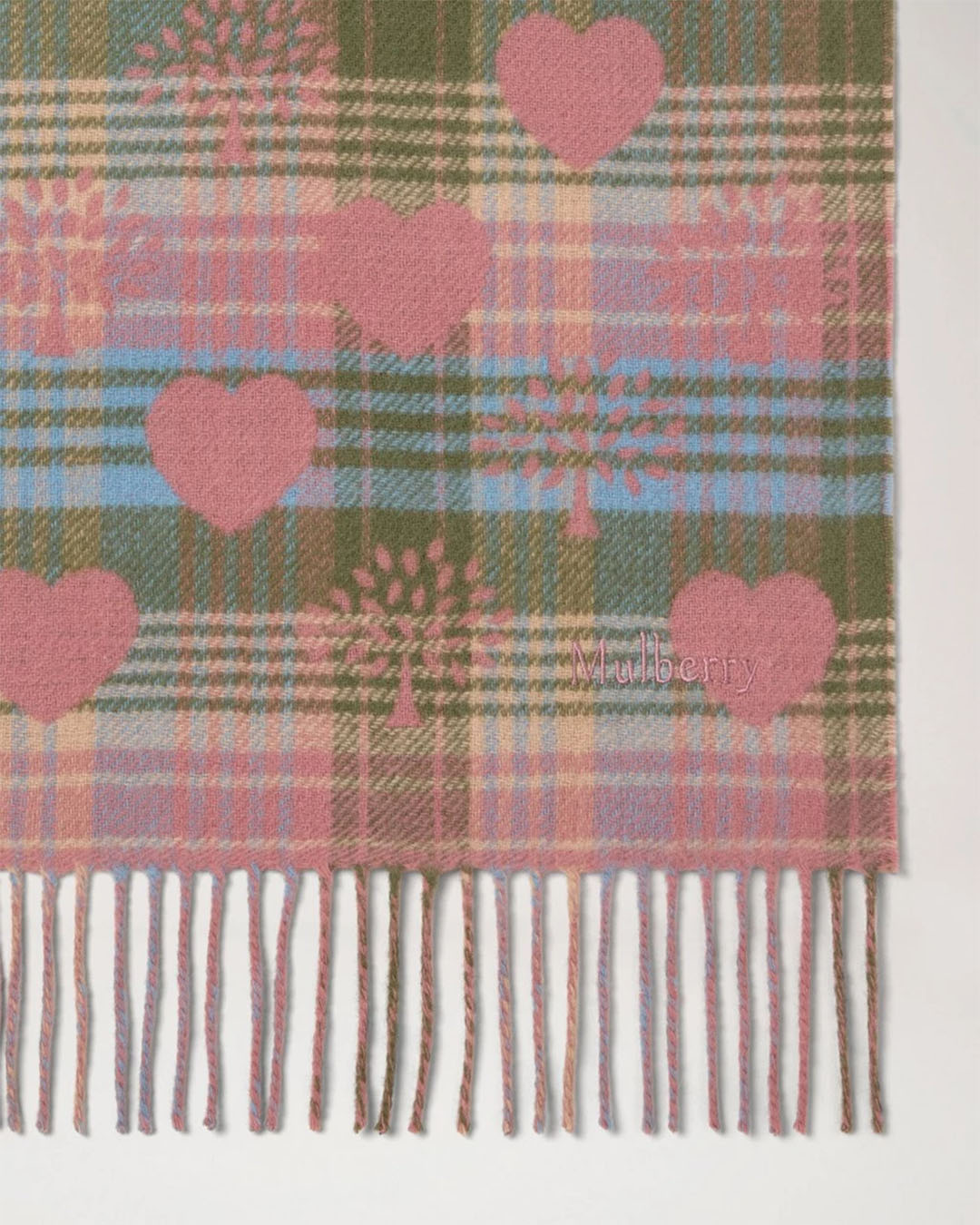Mulberry Heritage Check Scarf