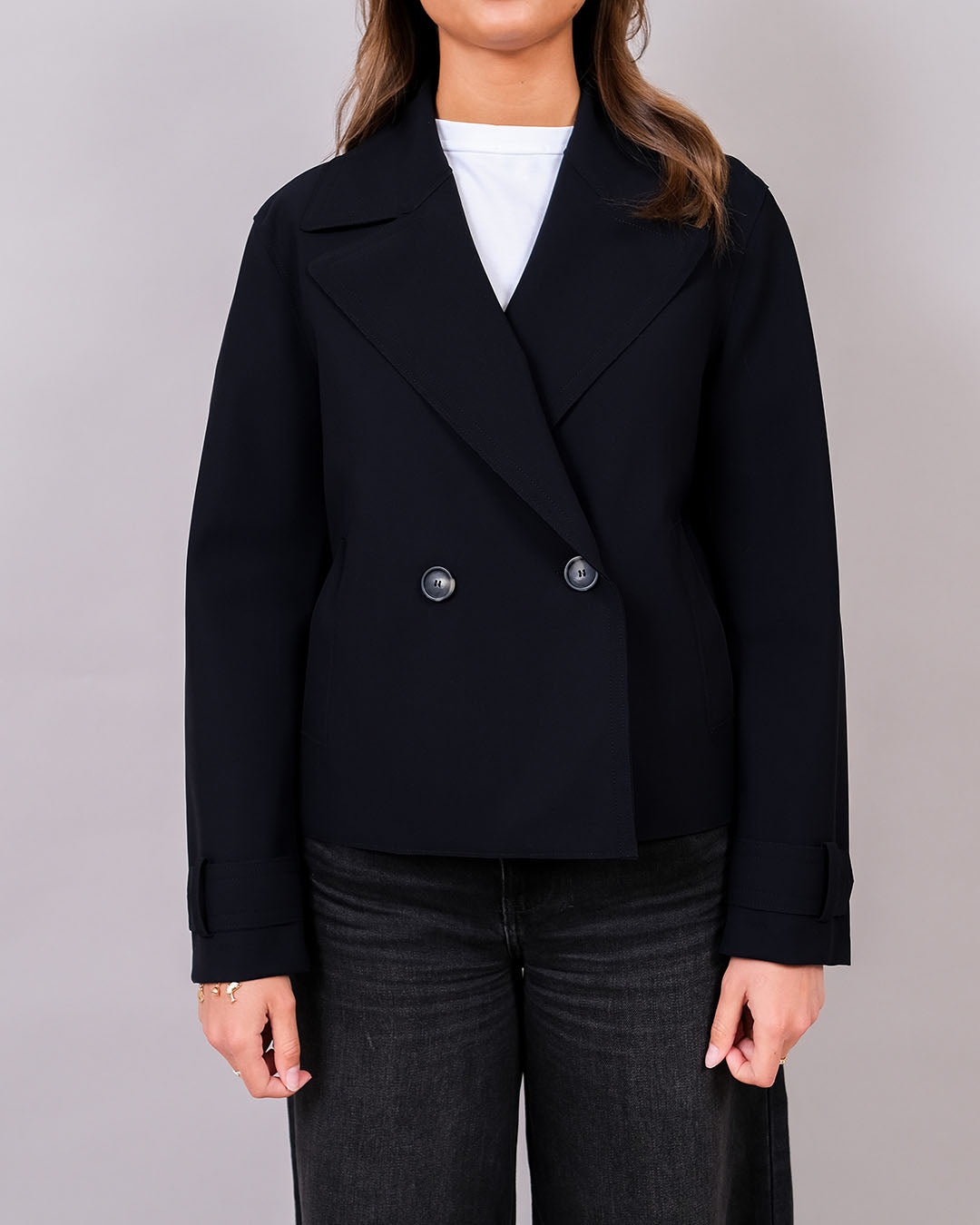 Harris Wharf Cropped Peacoat