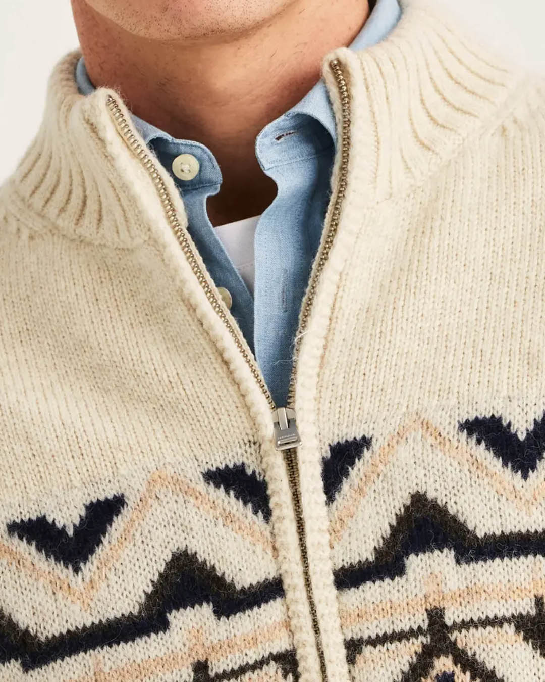Morris Hadley Zip Cardigan