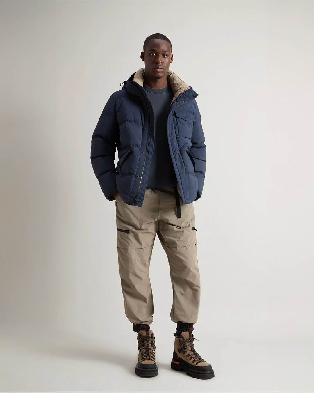 Woolrich Garment Dyed Puffer Jacket