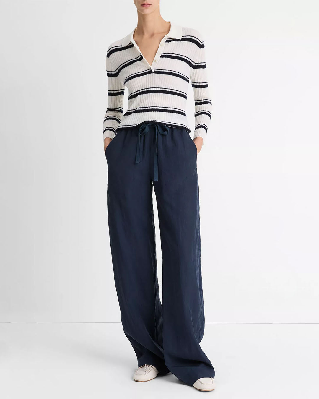 Vince Mid Rise Utility Drawstring Pant