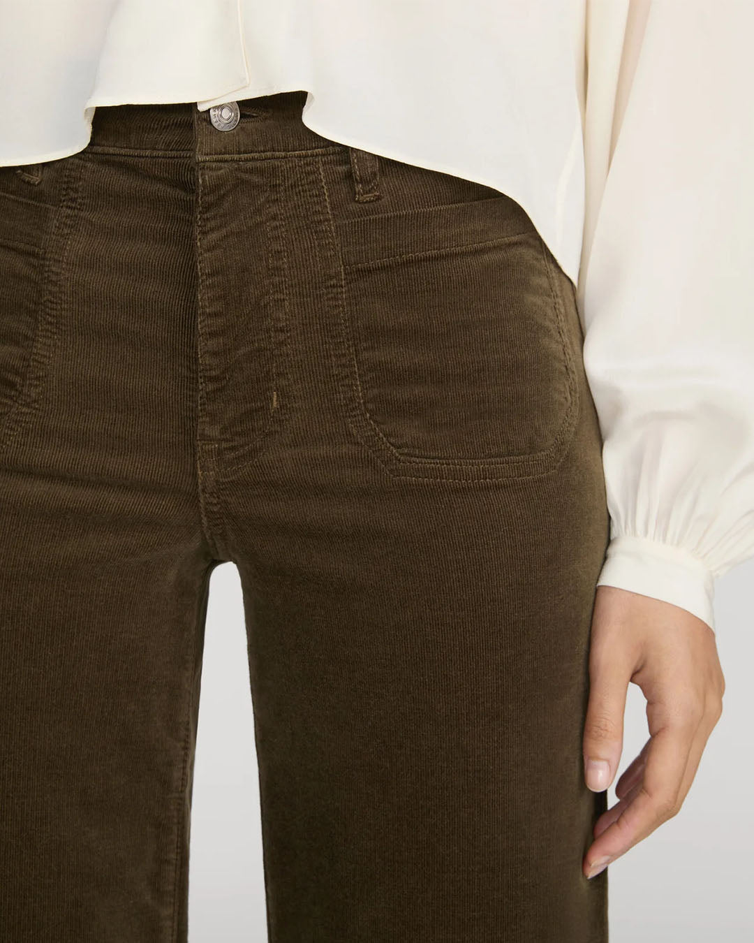Frame Le Slim Palazzo Modernist Pocket Corduroy