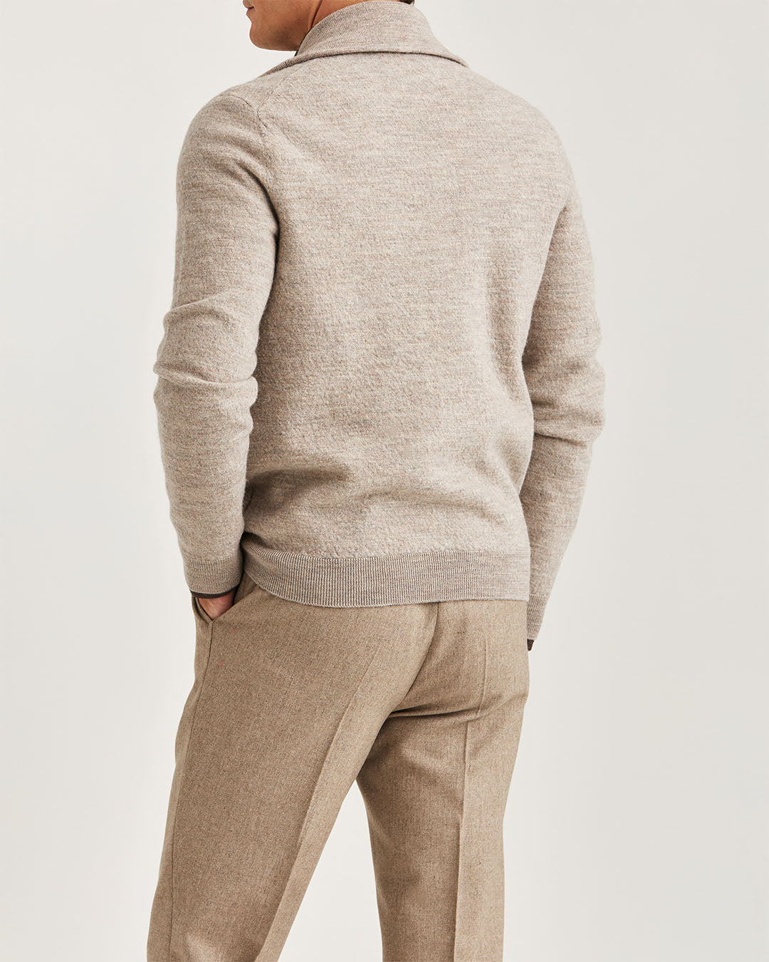 Morris Cork Knitted Zip Jacket