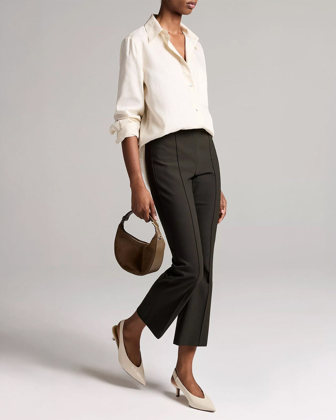 Vince Niki Mid Rise Crop Flare Pant