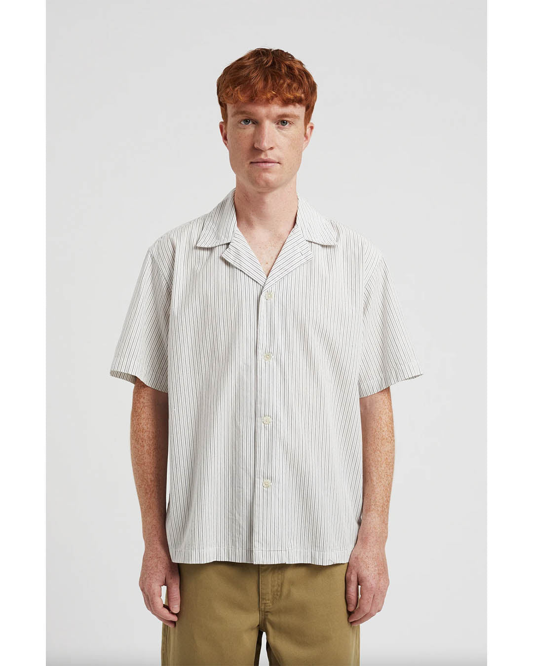 Norse Projects Mads Poplin Stripe SS