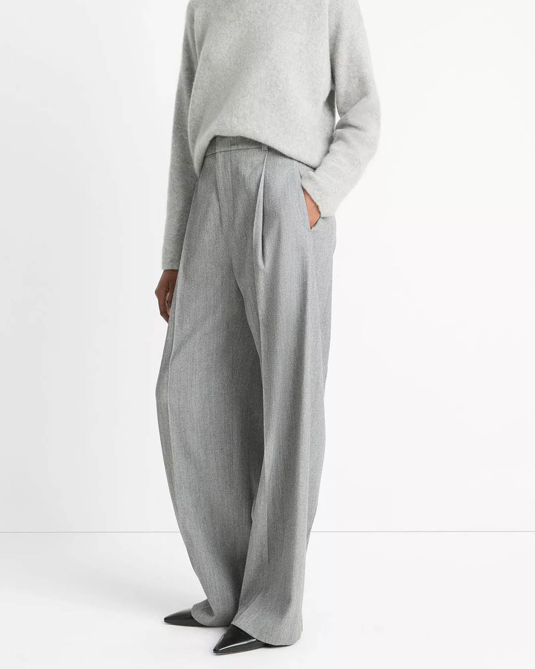 Vince High Waist Wool Trouser