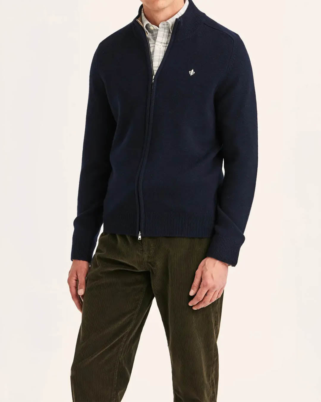 Morris Hertford Zip Cardigan