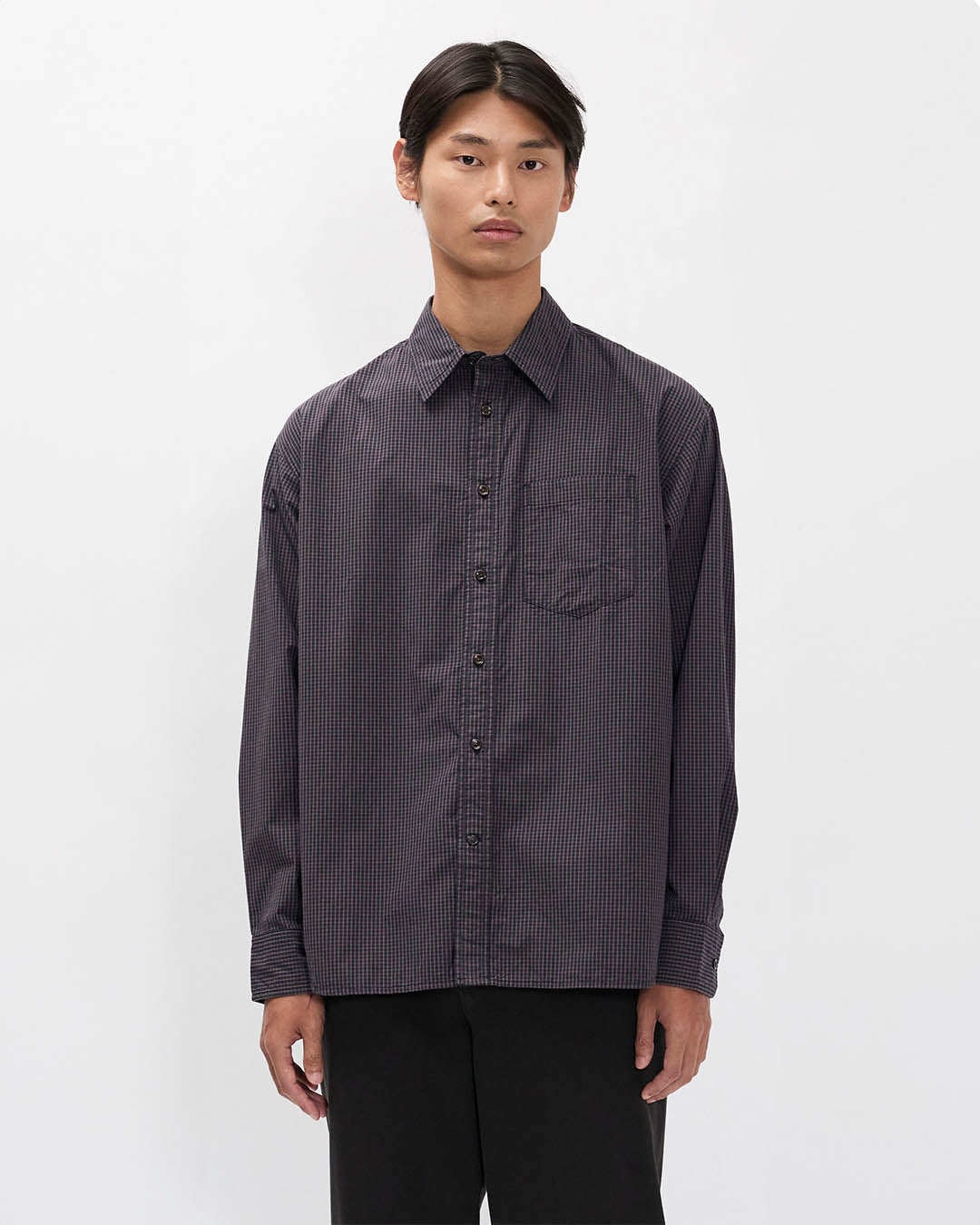 Norse Projects Espevik check oversized shirt