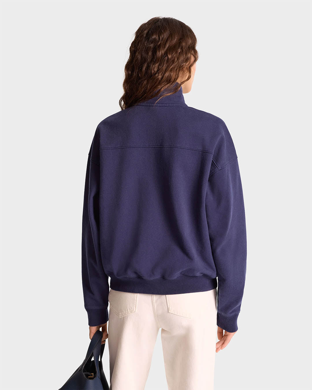 Sporty & Rich Vendome Embroidered Quarter Zip