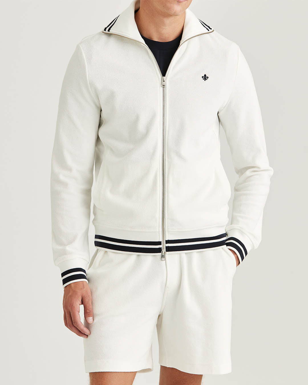 Morris Reedford Terry Zip Cardigan