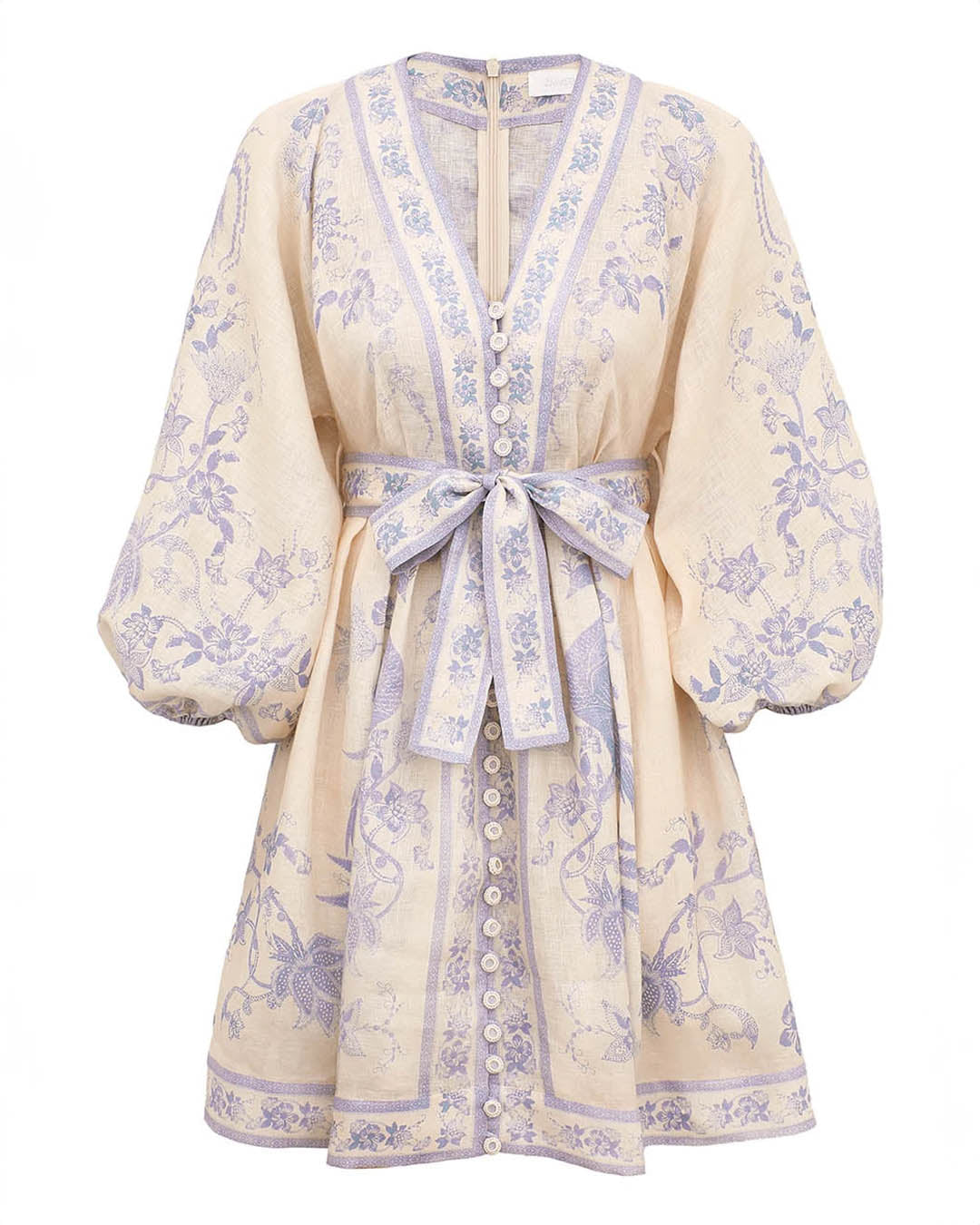 Zimmermann Indra Plunge Mini Dress