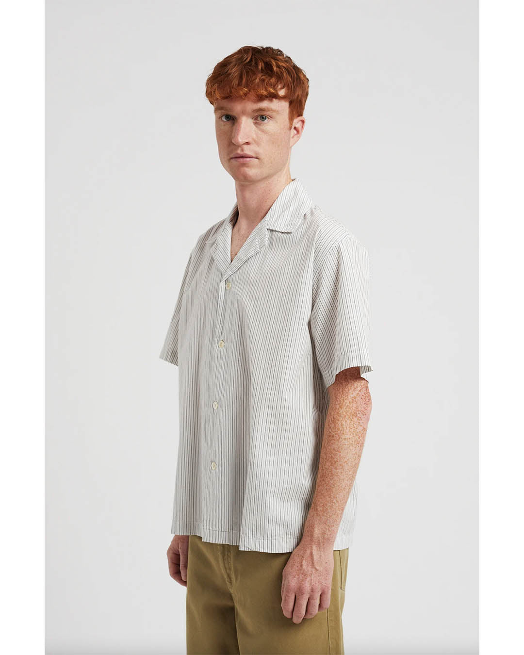 Norse Projects Mads Poplin Stripe SS