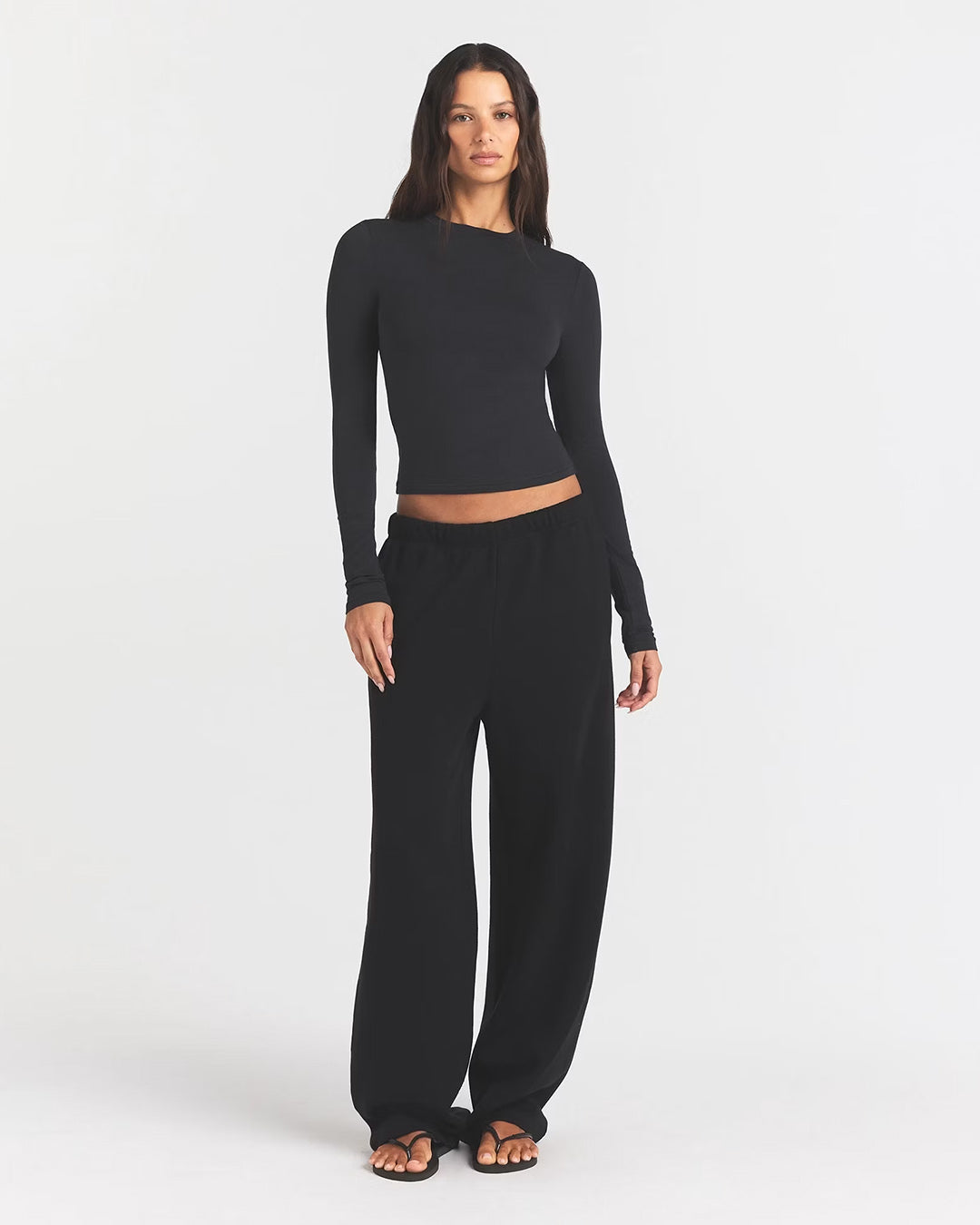 SKIMS Cotton Jersey Long Sleeve T-Shirt