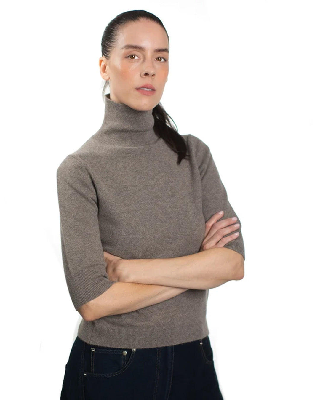 Mawei Slim Short Sleeve Turtleneck