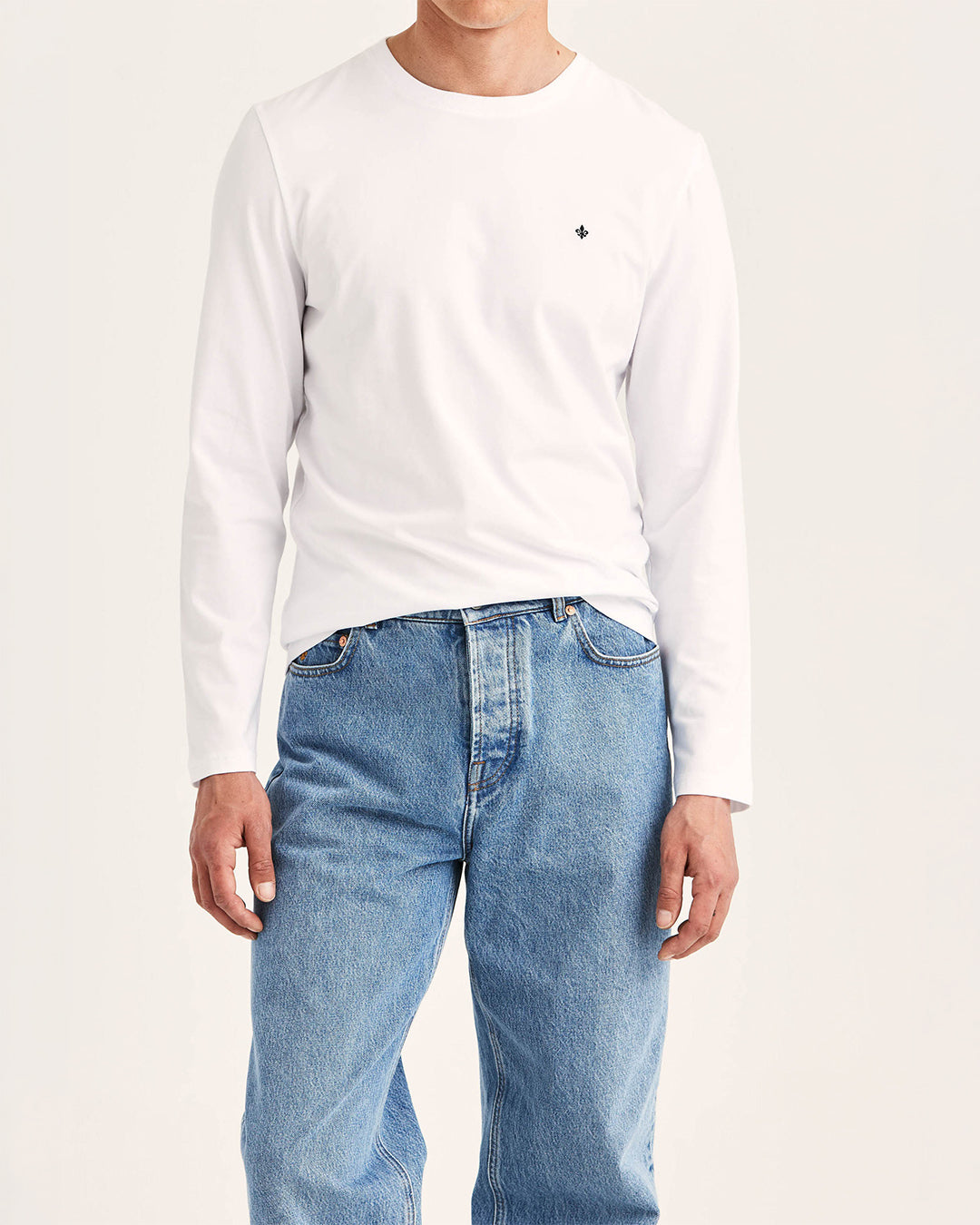 Morris James Stretch LS Crew Neck T-Shirt