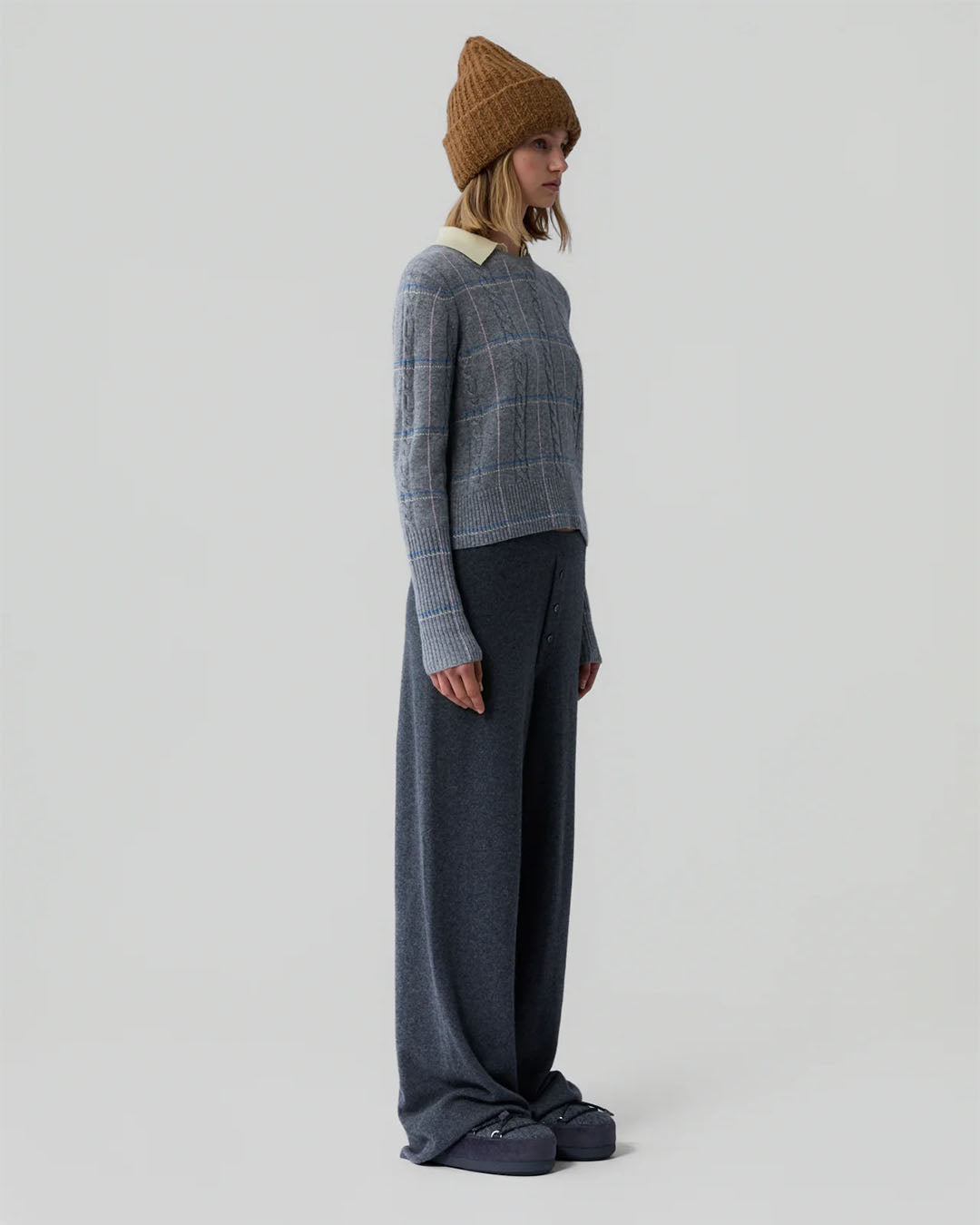 Guest In Residence Shrunken Check Crew