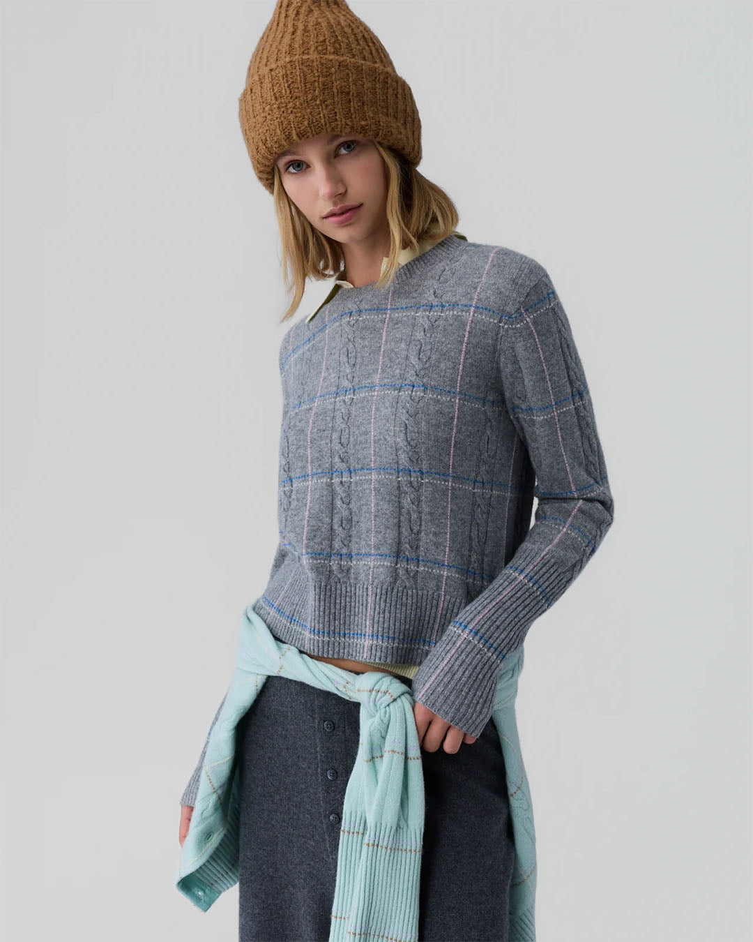 Guest In Residence Shrunken Check Crew