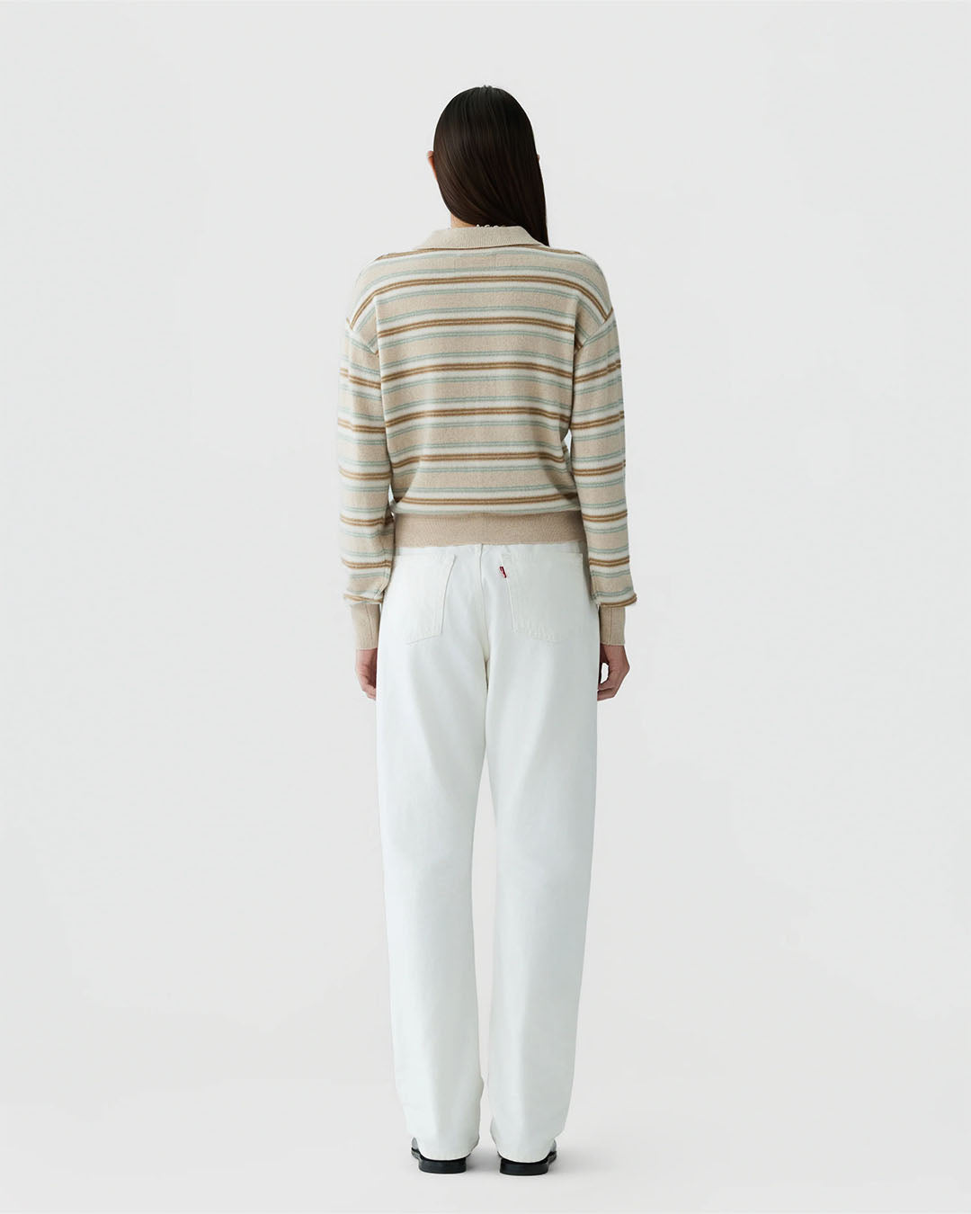 Guest In Residence Collegiate Stripe Polo