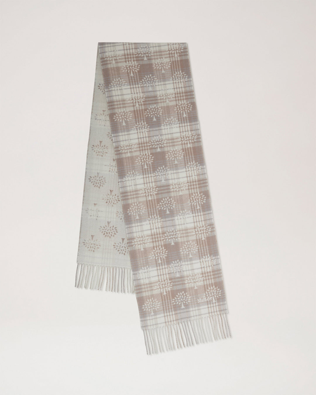 Mulberry Mulberry Heritage Check & Tree Scarf
