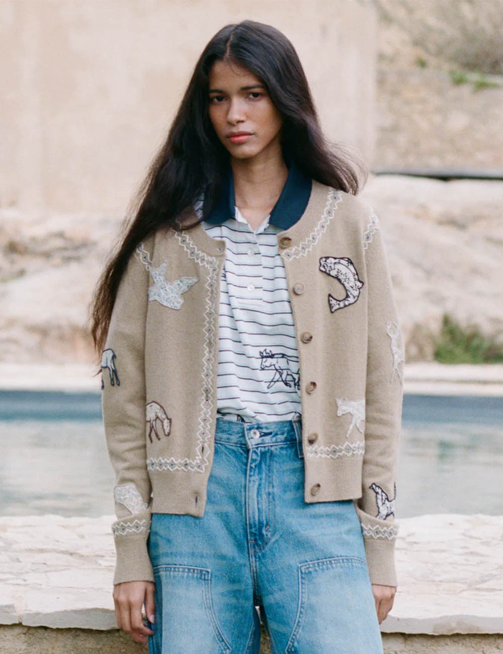 Sea New York Windlow Craft L/SLV Cardigan