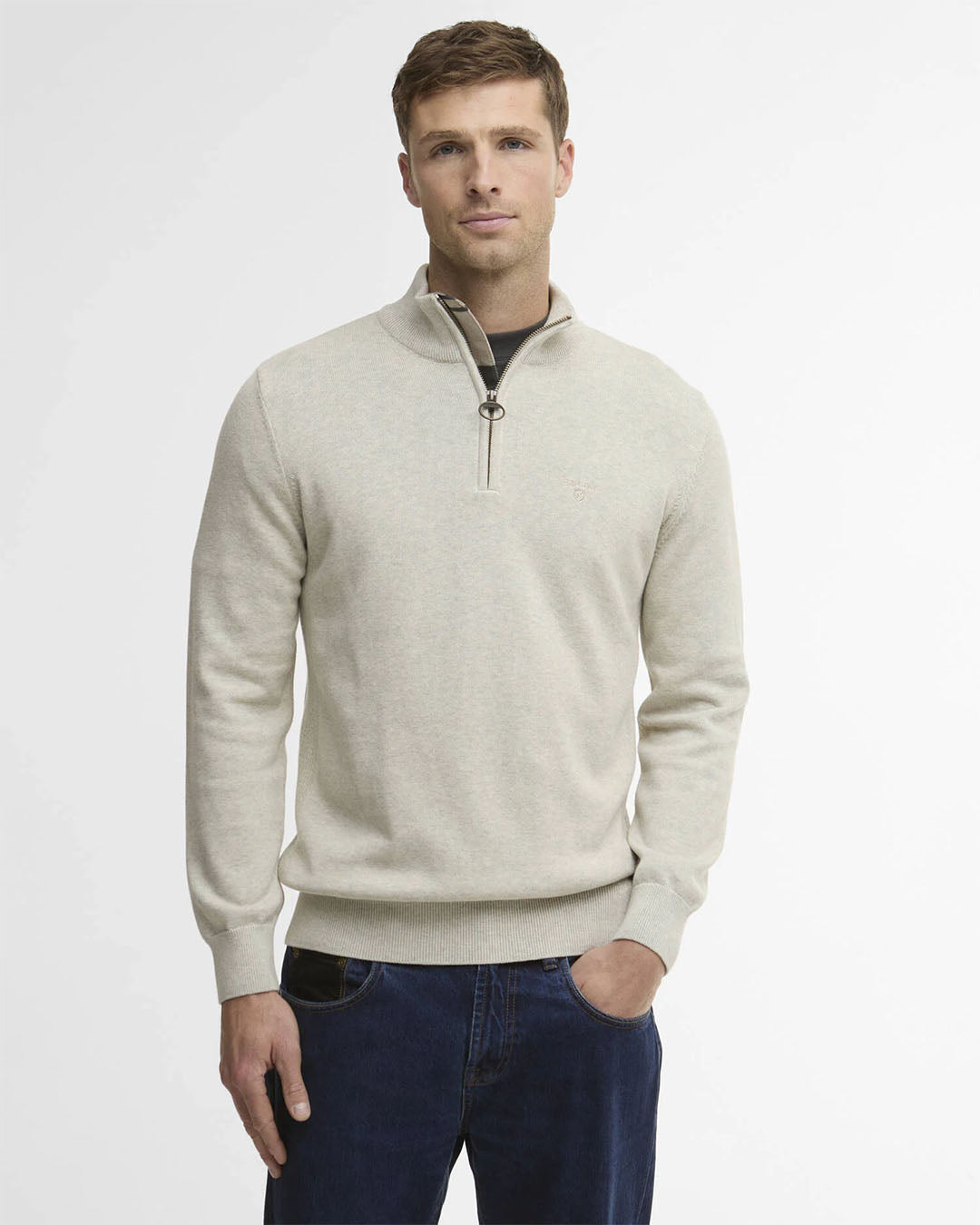 Barbour Cotton Half Zip Jumper